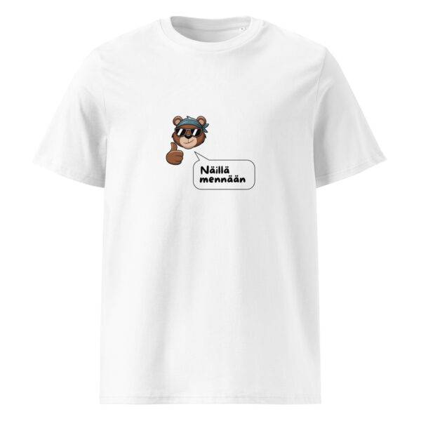 Näillä mennään t-paita luomu unisex white
