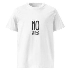 No stress t-paita luomupuuvillaa cotton white unisex