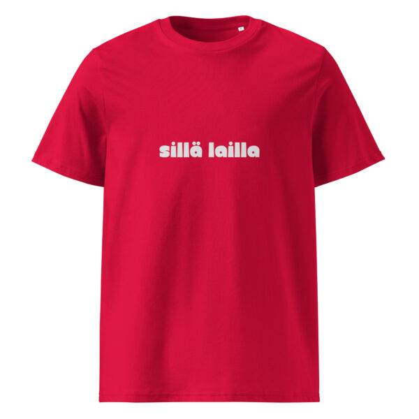 Sillä lailla t-paita unisex luomu red