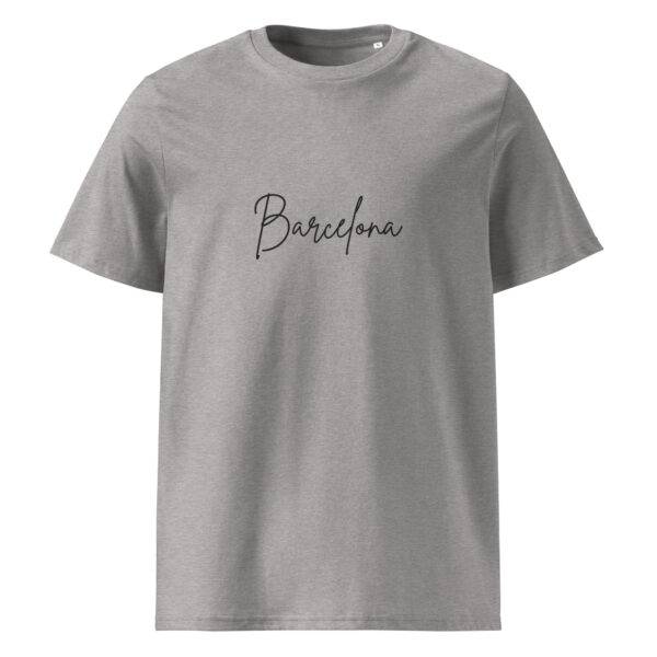 Barcelona t-paita luomu unisex heather grey