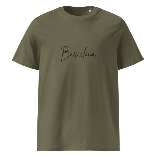 Barcelona t-paita luomu unisex khaki