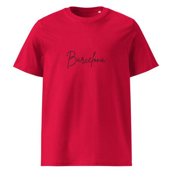 Barcelona t-paita luomu unisex red