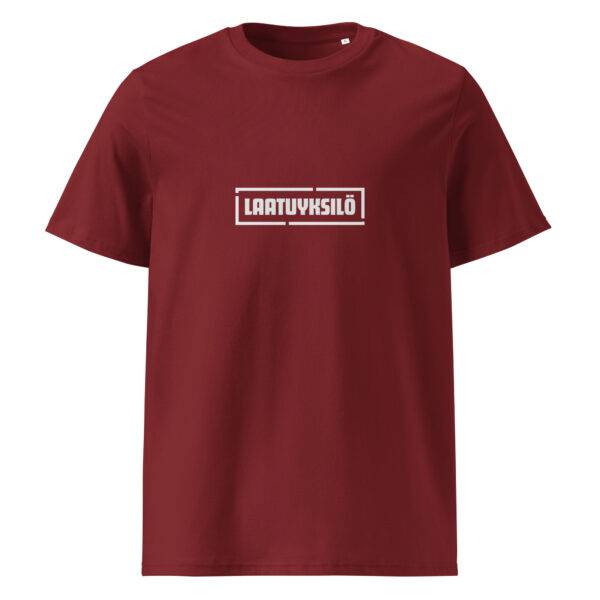 Laatuyksilö t-paita luomu unisex burgundy