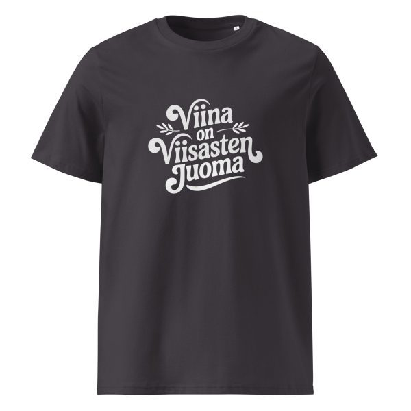 Viina on viisasten juoma t-paita luomu - Image 4
