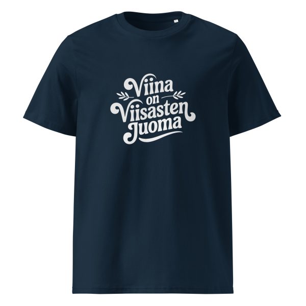 Viina on viisasten juoma t-paita luomu - Image 2