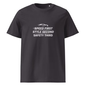 Speed first t-paita luomu unisex