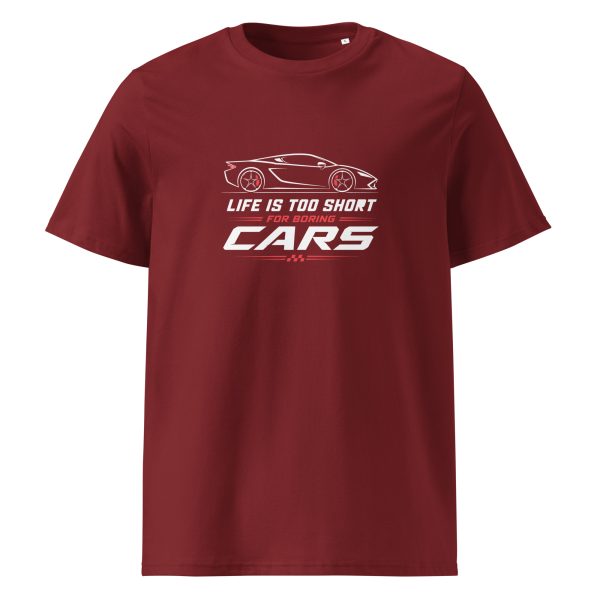 Boring cars t-paita luomu unisex - Image 3