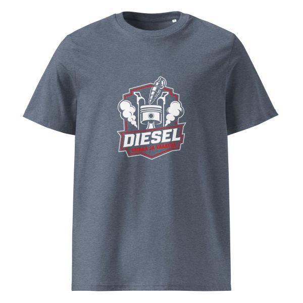 Diesel voimaa ja vääntöä t-paita luomu - Image 7