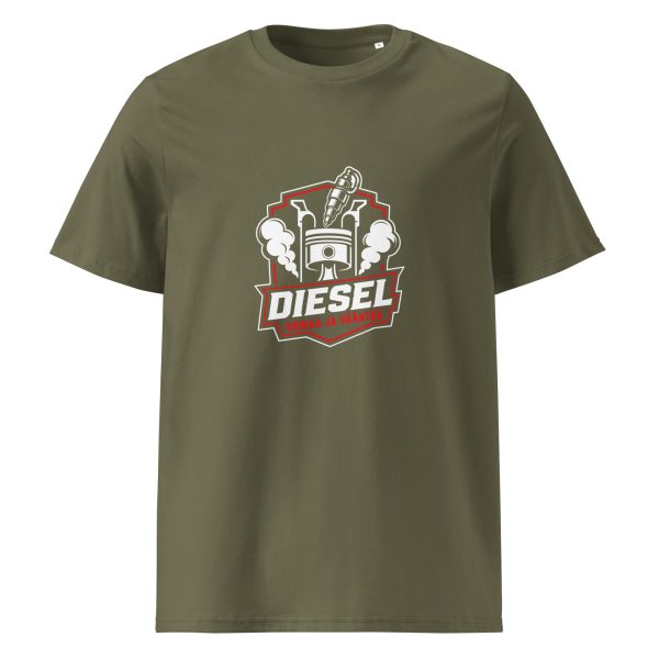 Diesel voimaa ja vääntöä t-paita luomu - Image 6