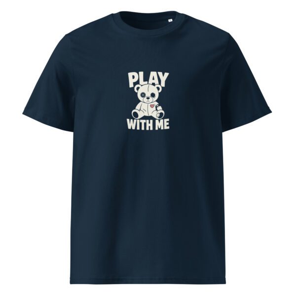 Play with me t-paita luomu unisex french navy