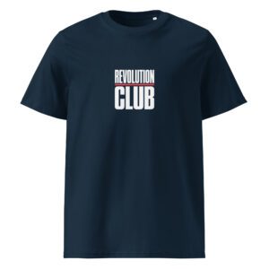 Revolution club t-paita luomu unisex french navy