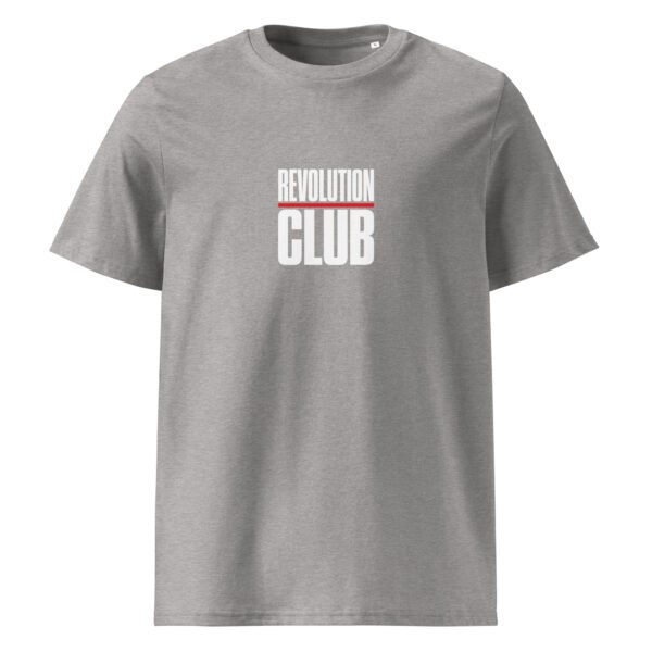 Revolution club t-paita luomu unisex heather grey